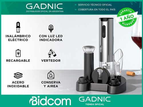 Gadnic Electric Wine Server Opener Kit 1