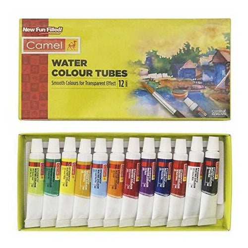 Acuarelas De Color Para Estudiantes Tubos De 5 Ml 12 Tonos 0