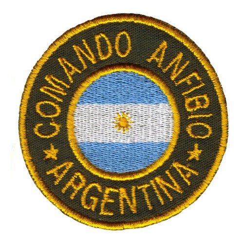 Parche Militar Bordado Comando Anfibio Argentina 0