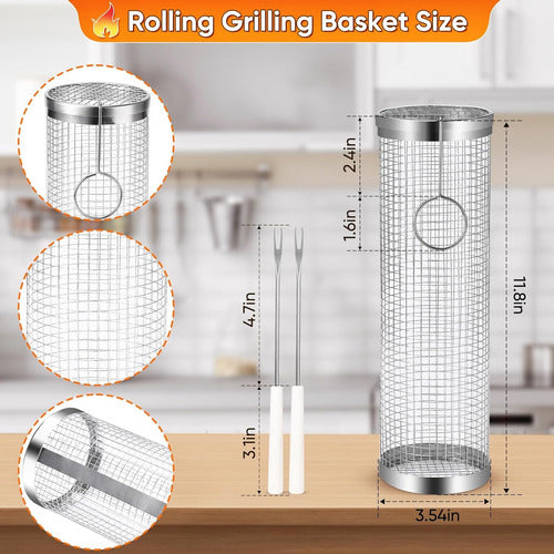 Stainless Steel Grill Basket 3