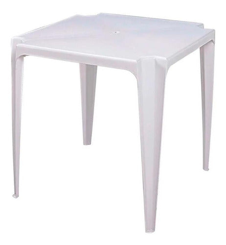 Alquiler Mesa Cuadrada De Pvc Blanca 72x72x72cm G P 0