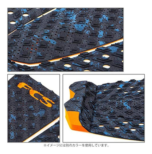 Fcs T-3 Traction Pad - Black/blue 2