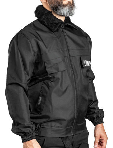 Premium Detachable Collar Police Windbreaker Jacket by Rerda 12