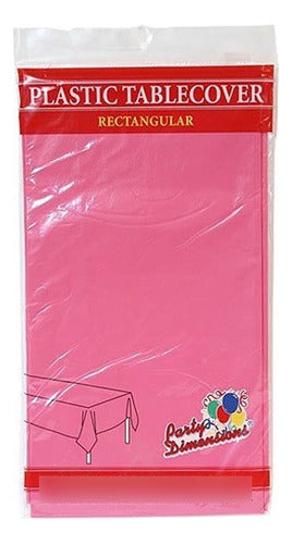 Party Dimensions Plastic Disposable Party Tablecloths Pack of 4 Pink 0