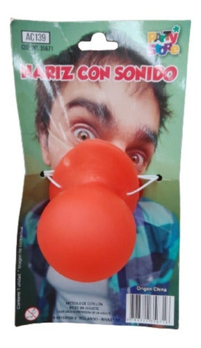 Party Store Red Clown Nose with Sound Accessory Costume x1 0