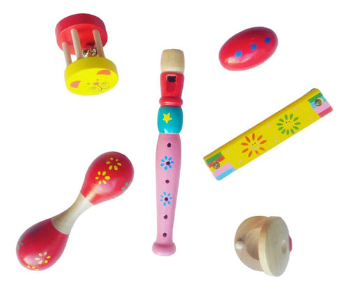 CocoLate Toys Musical Kit for Babies 8 Months - Wooden Instruments 0