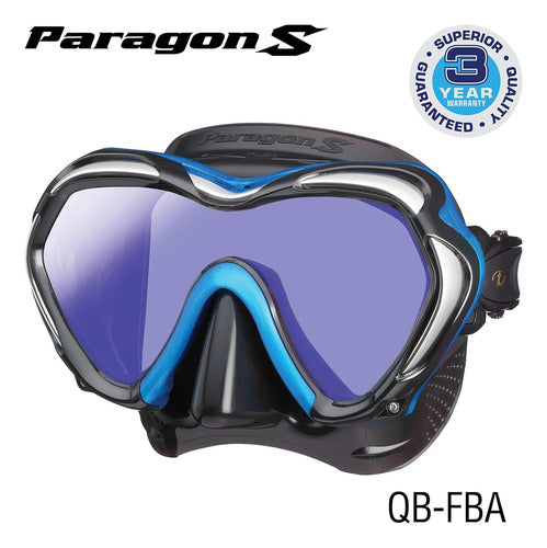 TUSA M-1007 Paragon S Dive Mask, Fishtail Blue 1