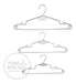 TodoPerchas 100 Plastic White Hangers with Spring Clips 31 cm 5