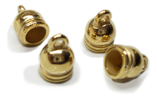 INDIRA QIAN® Golden Terminal Caps - 25 Units 5