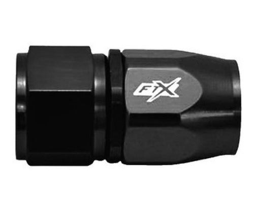 Straight AN12 Black Connection Coupler by FTX Fueltech 0