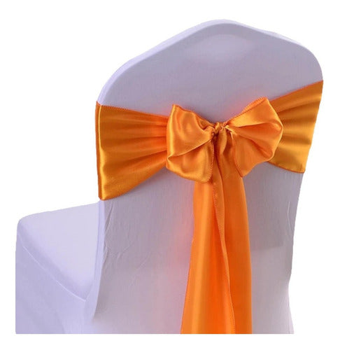 160 Satin Chair Bows Ribbon for Chair Covers 2