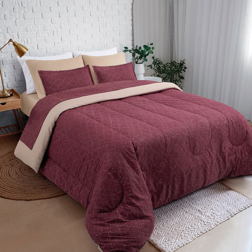 Jean Cartier 2 1/2 Plazas Quilted Bedspread Set - 7 Pieces 0