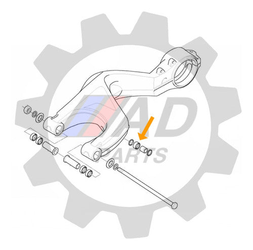 Rolamento Garfo Traseiro Bmw F650 Cs Agulha 1