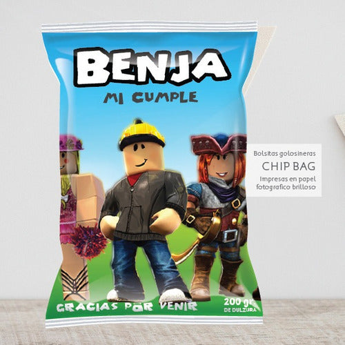 20 Bolsitas Golosineras Chip Bag Roblox 2