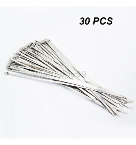 100pcs 4.6x200mm Acero Inoxidable Encabezado Abrigo Correas 1