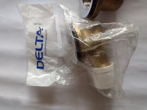 Bronze Elbow Bathtub Drain Plug Set by Delta 5