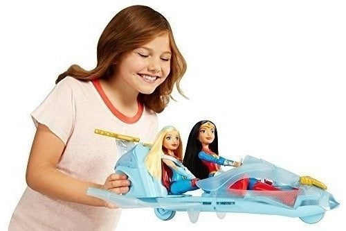 Mattel DC Super Hero Girls Wonder Woman Doll and Invisible Jet 5