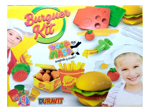 Burger Kit Dough Set with Accessories - New 0