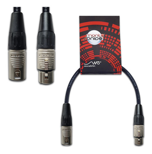 MSCables Cable Microphone XLR Male to Female 50 cm 0