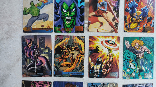 Marvel Vs Dc / 12 Trading Cards - Tarjetas (skybox 1995) 2