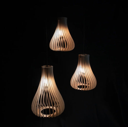 Pendant Ceiling Lamp Nordic Design Premium MDF Drop 5