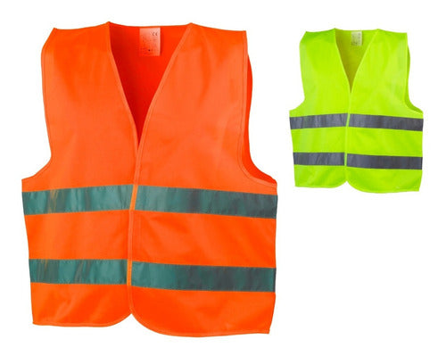 Libercam Reflective Safety Vest Fluorescent for Motorcycle and Car 0