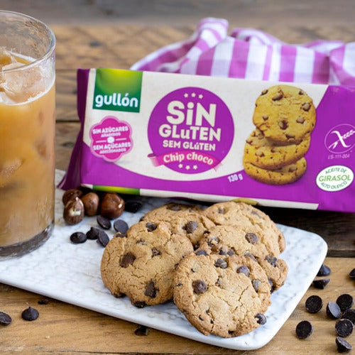 Gullón Choco Chip Gluten-Free Cookies 130 Gr Pack X3 2