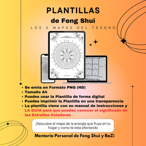 Plantilla Imprimible De Feng Shui El Mapa De La Prosperidad 1