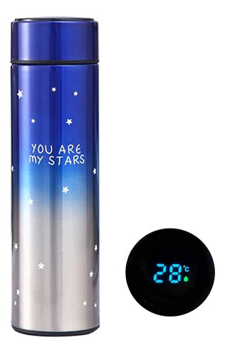 CompraHoy Digital Thermos Bottle, Stainless Steel, Temperature Indicator 500ml 12777 0