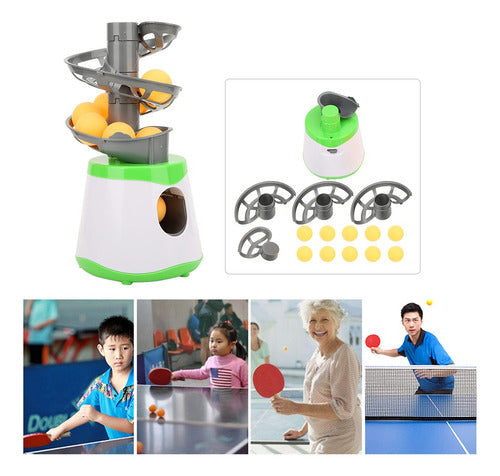 Lançador Automático Ping Pong Portable Abs Para Tênis De 0