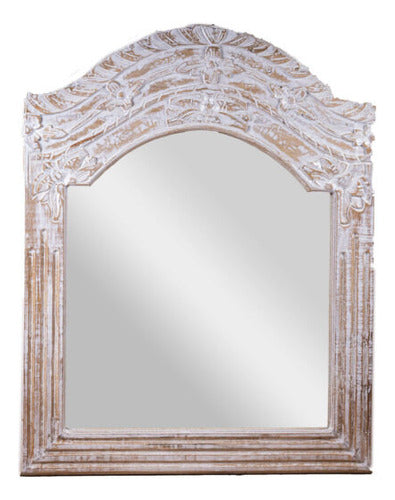 Camino a Casa Carved Wood Mirror 70x90 Imported from Indonesia 0