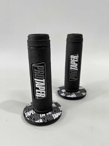 Pro Taper Motorcycle Grips Black with Gray 1