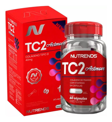 Tc2 Actimove - Tipo Colágeno Uc2 - 60 Capsulas - Nutrends 0