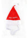 Midlee Feliz Navidad Jingle Bell Perro Santa Hat 0