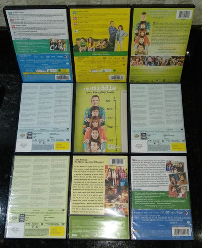 Dvd Box - The Middle 3ª 4ª 5ª 6ª 7ª 8ª 9ª Temporadas 1