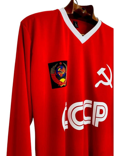 Red Long Sleeve Retro USSR CCCP T-Shirt 2