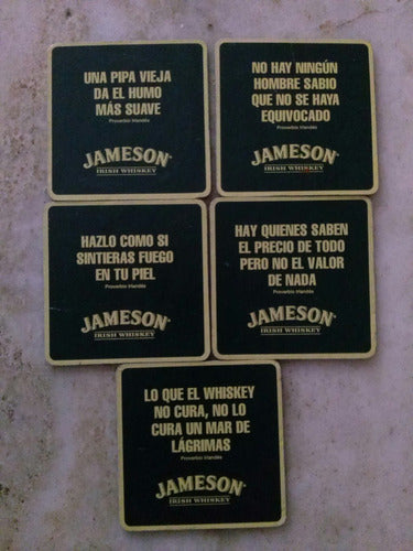 5 Posavasos Whisky Jameson Doble Faz 0