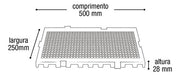 Estrado Piso Pallet Plástico Resistente 25x50 Paletes Branco 1