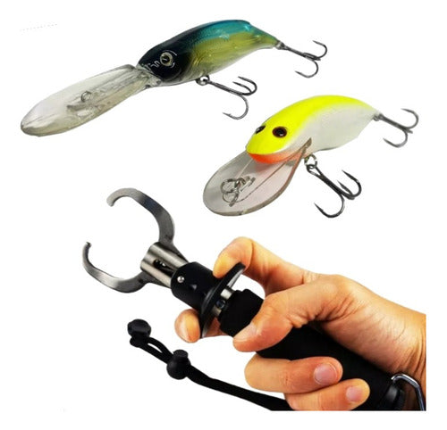 Combo Pack 2 Señuelos Profundidad + Pinza Grip 19cm Redfish 0