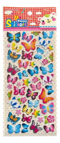 Stickers Con Relieve De Mariposas X 20 Planchas / M11 1