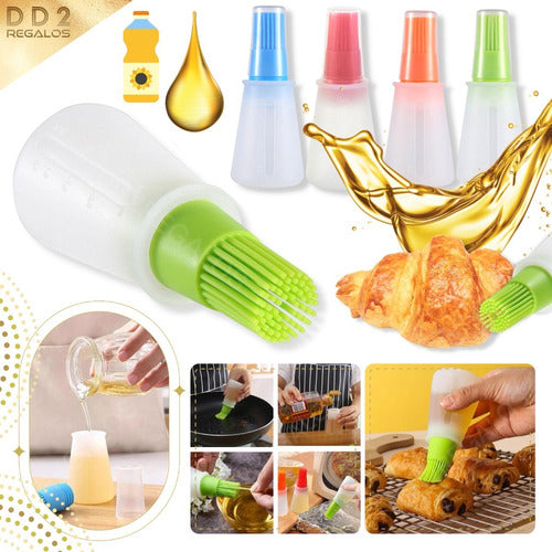 Fashion Silicone Bottle with Brush for Grilling and Baking 1