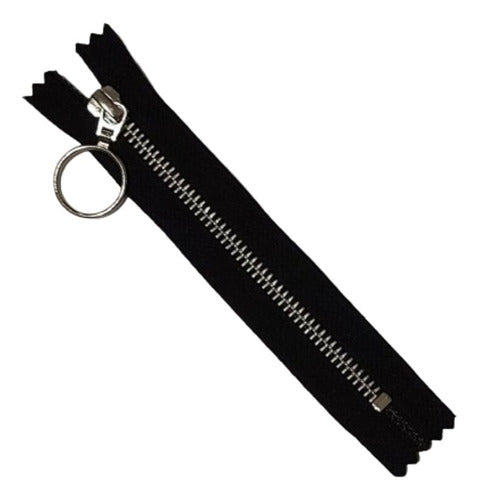 YKK Metal Zipper Slider Ring 14 cm Black - Per Unit 0