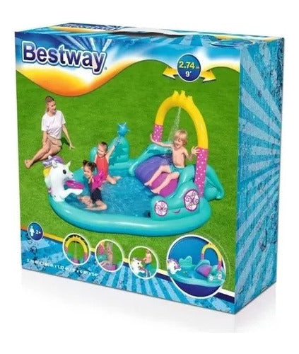 Play Center Bestway Unicornio 274 X 198cm X 137cm Jlt 53097 3