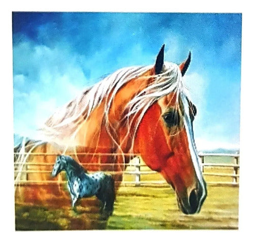 Paint by Numbers Kit Horse 40x30 Artistic Drawing Set 0