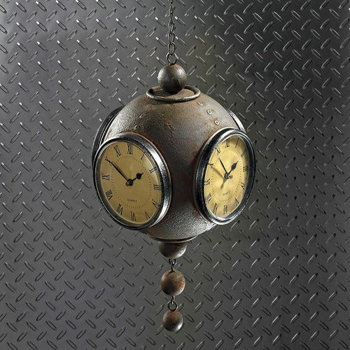 Design Toscano Grunge Victorian Four-Sided Hanging Sphere Clock 4