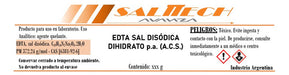 Edta Sal Disodica 2-hidrato P. A. X 100 Gr - Salttech 1