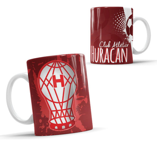 El Club de la Estampa Taza Cerámica Futbol Huracan Con Caja De Regalo 0