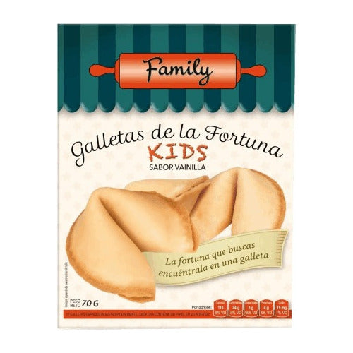 Family Vanilla Fortune Cookies Kids 70g 12u 0