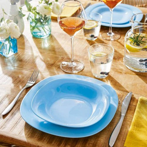 Luminarc Opal Tempered Glass Complete Dinnerware Set 6