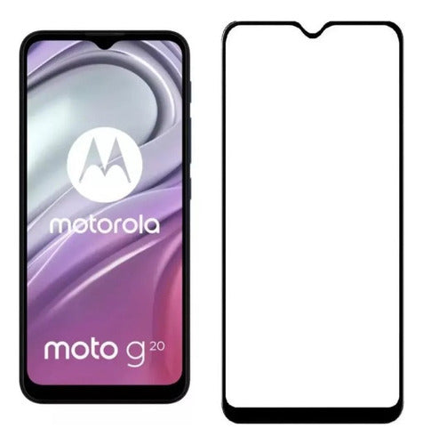 Motorola Vidrio Templado Full Glue + Installation Kit for Moto G20 0